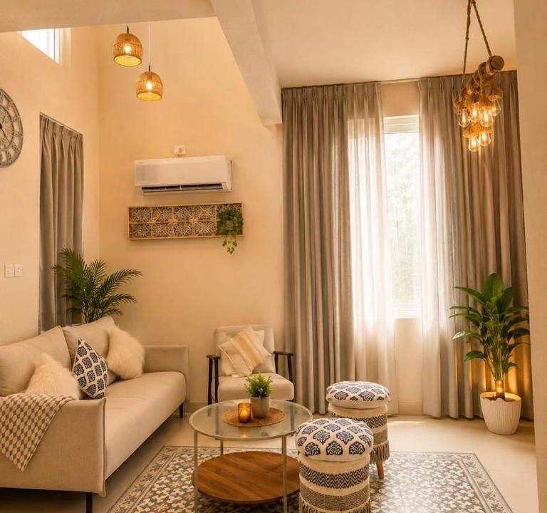 Nandi Hills House | Boho 3bhk - clay and stone nandi with pool