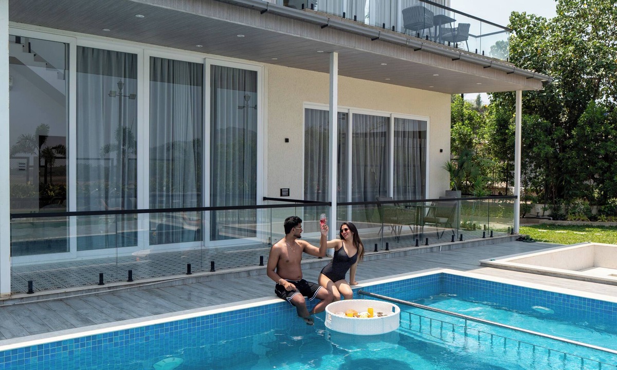 Village Hokra Villa | ELIVAAS Tuscan 5BHK Villa with Pvt Pool