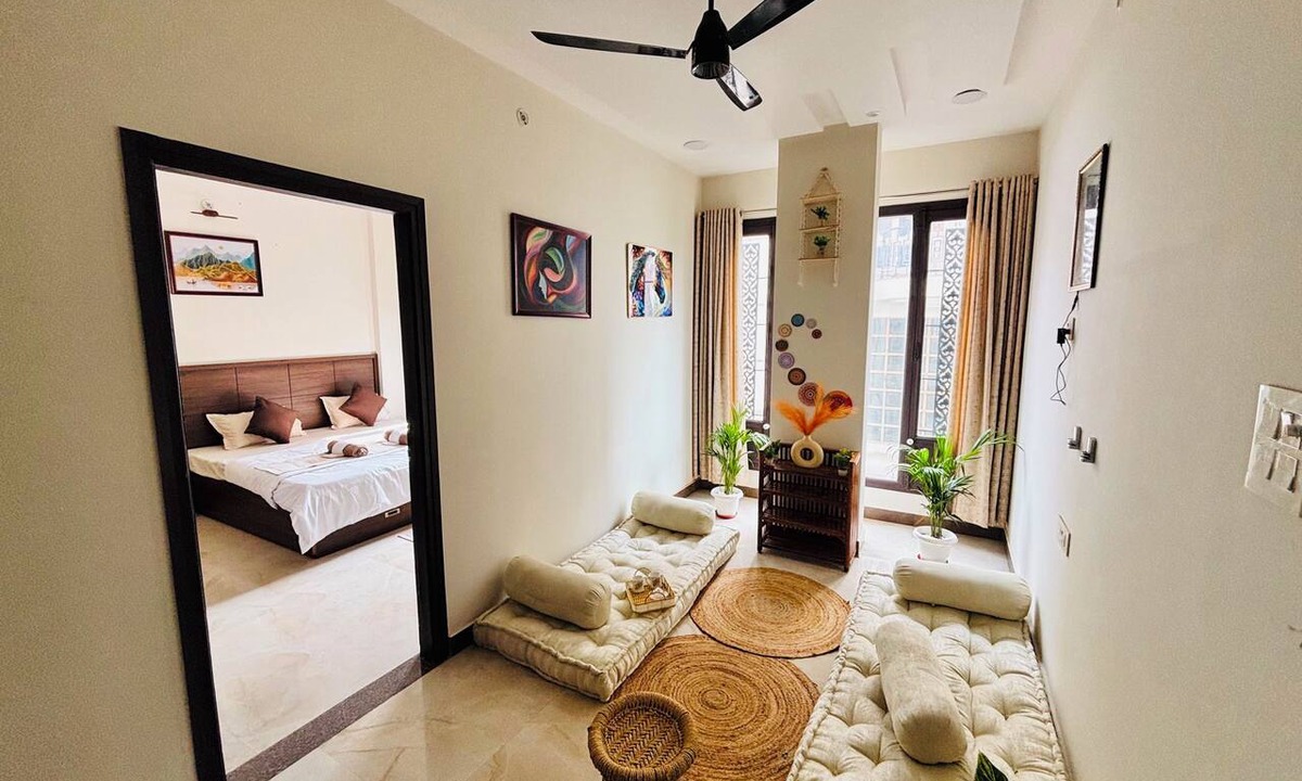 Varanasi Apartment | Kashi Haven – Boho Retreat Stylish 2BHK in the Heart of Varanasi
