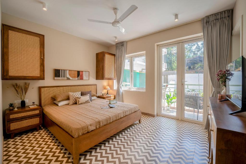 Verem Apartment | Staymaster Solintra A301 - Luxury 1 BR Apartment with Shared Pool & Gym - Nerul-Reis Magos