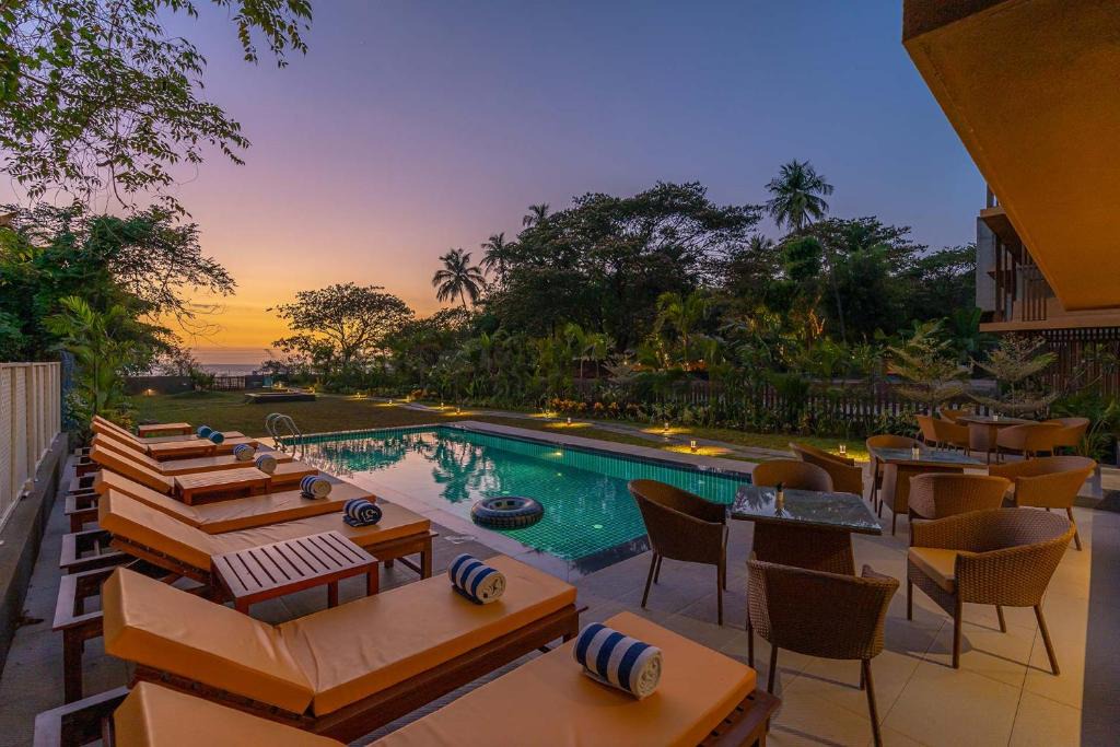 Siridao Villa | StayVista at Isabella The Beach View with Pvt Gym, Game Room & Pool