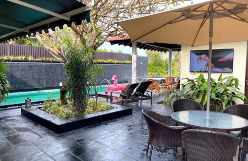 Vagator Villa | TROPICAL BREEZE 3BHK Bali Private Pool & Jacuzzi