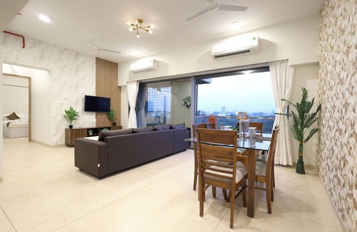 Ghansoli Apartment | Business lesiure - 3 BHK with Balcony-Chef-Laundry