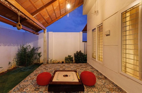 Narasapura Apartment | Dew Drop Villa by StayJade 3BHKPvt Pool Garden