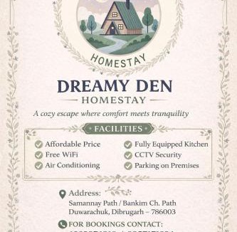 Dibrugarh Apartment | Dreamy Den Homestay