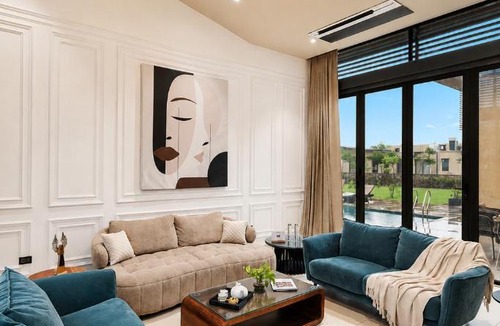 Rajawas Villa | ELIVAAS Signature 24 Carat 4-BHK Villa with Private Outdoor Pool, Cabana, Garden, Gazebo & Open-Air Dining