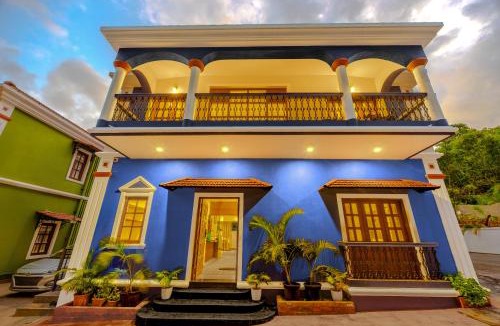Porvorim Villa | ELIVAAS Signature Casa Vilson 3-BHK Villa With Private Pool, Indoor Bar, Lounge Area, Bathtub and Courtyard