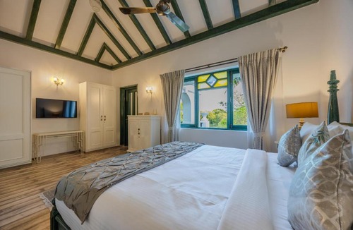 Pilerne Industrial Estates Villa | ELIVAAS Signature Villa Seine Indo-Portuguese 3-BHK villa with a Kid's Room, Private pool Near Candolim Beach