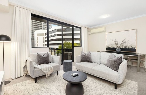 East Perth Apartment | Executive Elegance: Stylish 1BR Suite on Hay St