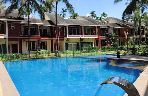 Vagator Apartment | Radiant Retreat-Aesthetic 1BHK with Pool North Goa