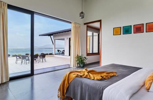 Lonavala Villa | SaffronStays Ahilya Waters by Kosha Villas, Pawna - pool villa with panoramic view of Pawna Lake
