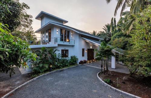 Shribag No.2 Villa | SaffronStays Osaree, Kihim - pet-friendly pool villa perfect for a workcation