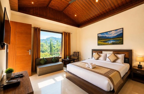 Kandaghat Resort | Skywood by Vankuteer - Pool & Mountain view Rooms
