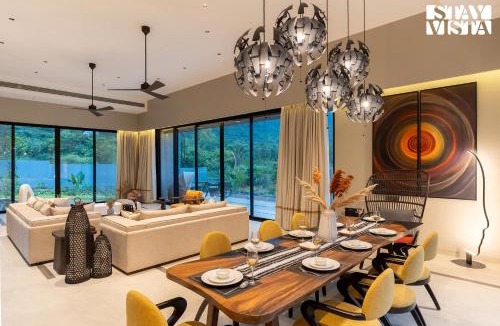 Alibaug Villa | StayVista at Sol & Sands with Mountain View and Pool