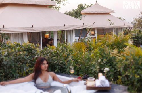 Tikona Peth Villa | StayVista at Vaana - Glamping Tents, Jacuzzi, Pool