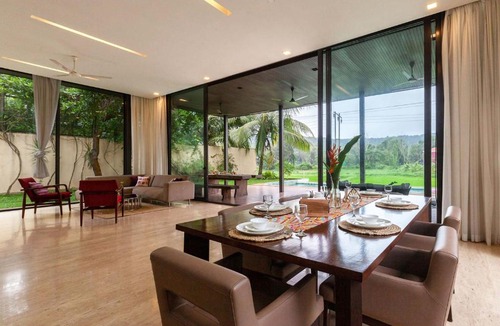 Parra Villa | StayVista Bella Antlia 3BHK, with Pvt Pool & Paddy view- Parra, North Goa