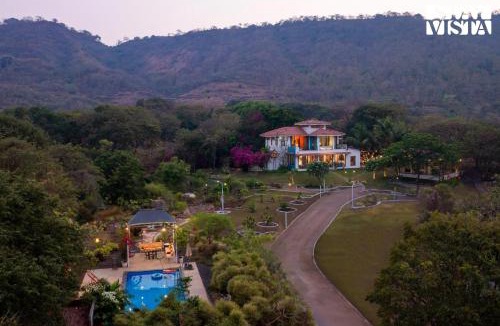 Alibaug Villa | StayVista's House Below The Hill - A stylish Mountain-view villa with Pool and Games room