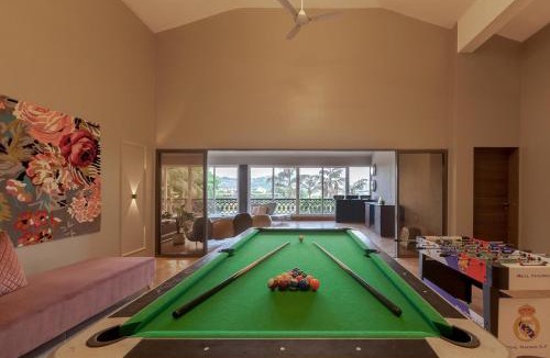 Kune N.m. Villa | StayVista's The Cincin with Elegant Rooms, Snooker Table, Pool, Scenic View