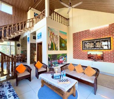 Kumarhatti Apartment | The Auriga 3BHK Fully Entair Villa in kasauli I Pvt Stay I Open Air Terrace I Kitchen Livingroom I Lawn Bonfire I Gaming Zone