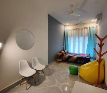 Jorhat Apartment | White Minimalist Room