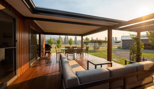 AROONA FLATS - Modern Home On Acerage With Private River Frontage in Goughs Bay