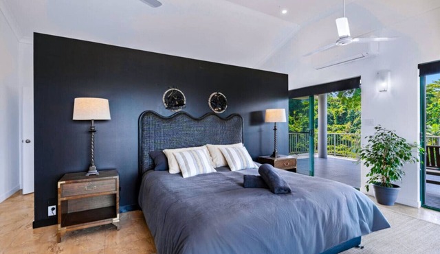 Tranquility Grand Bedroom for Couples | Luxury Rainforest Meets Reef | Sleeps up to 2 in Mission Beach
