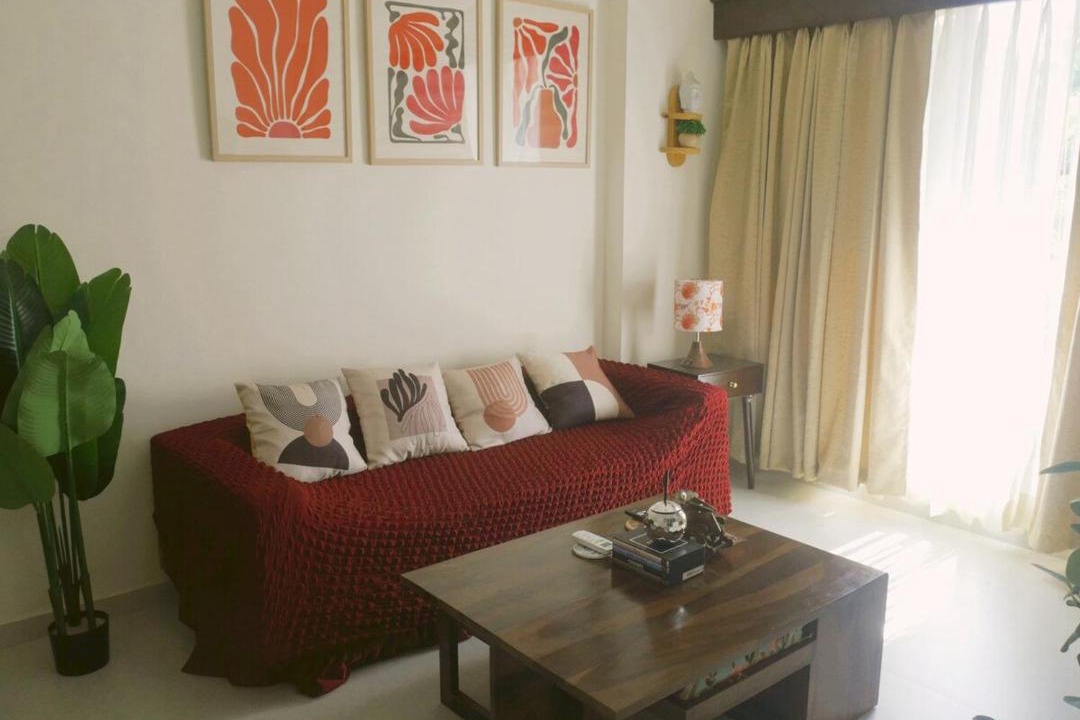 Shiroda Apartment | Luxe 2BHK flat with pool, WiFi, Netlfix, kitchen