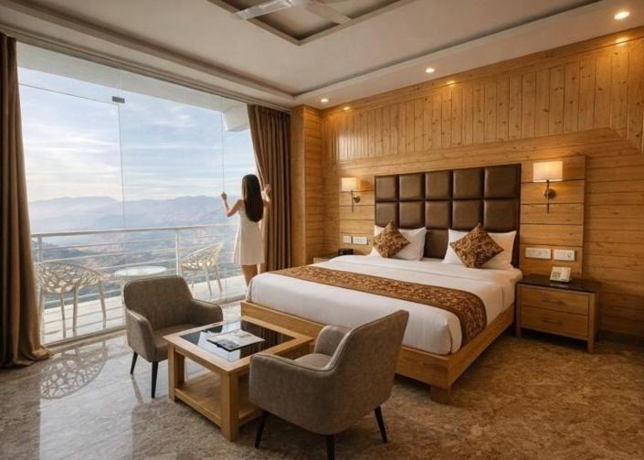 Mussoorie Hotel | Hotel Classic Crown - #Scenic mountain view #open terrace #guest preferred #best selling hotel in Mussoorie