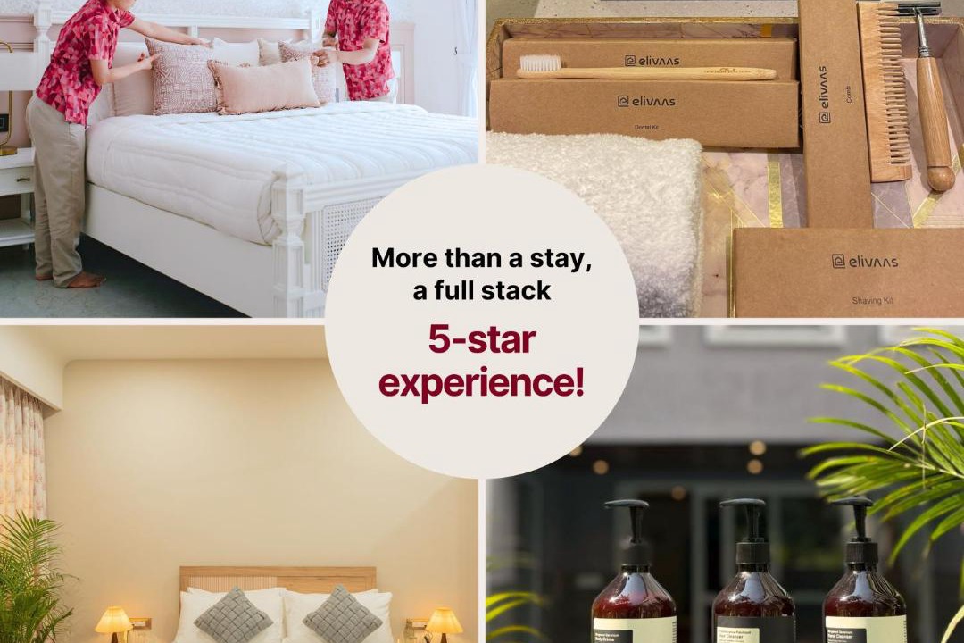 Saipem Apartment | ELIVAAS 1 BHK with Jacuzzi & Lift - Kamerios Brisa