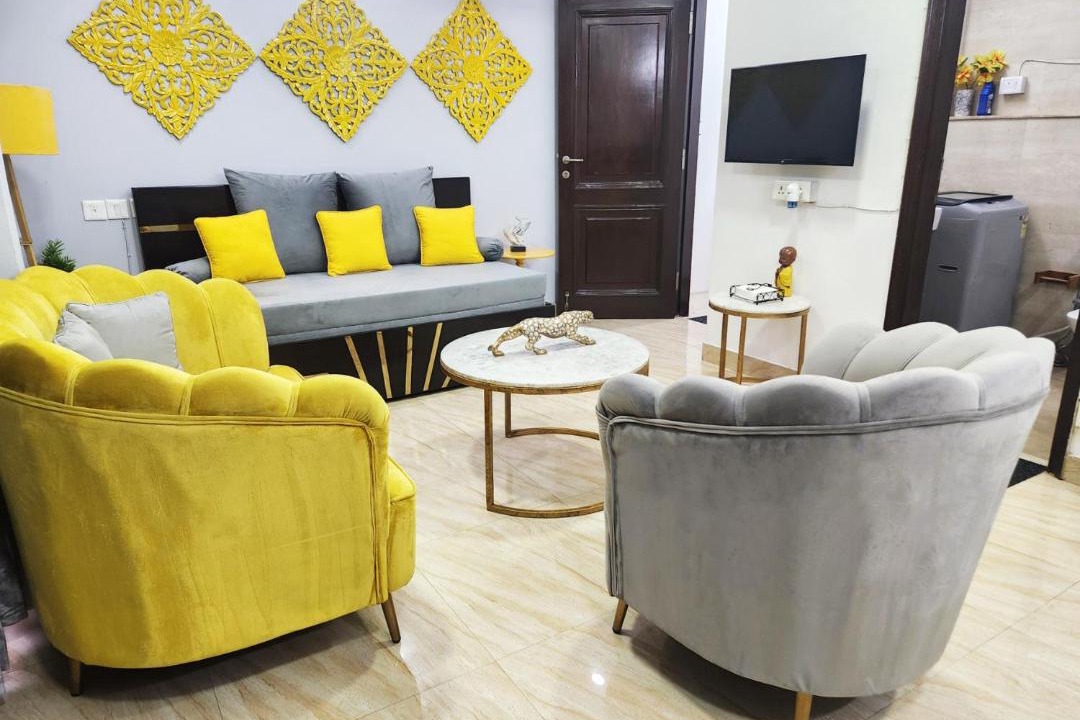 Greater Kailash Apartment | Air Purifier - Spacious 1BHK Suite with 2 baths 12