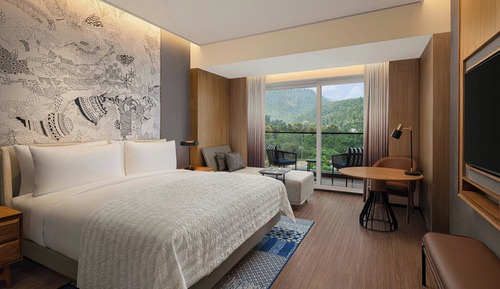 Premium Room, 1 King Bed, Balcony, Pool View