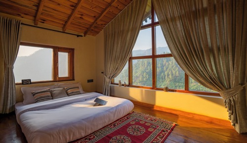 Luxury Quadruple Room, Mountain View