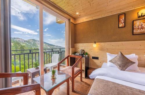 Fagu Hotel | The Charvi Resort I Wooden Rooms With Pvt Balconies l Vacations I Conference I Mice I Family Events I Open Air Terrace I Sky Bonfire I Kufri Shimla By Exotic Stays