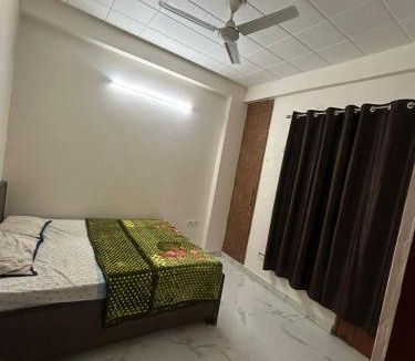 Sainik Farm Apartment | Private 1BHK Retreat Forest View Kitchen Free WiFi