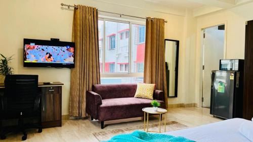 New Town Apartment | BluO Lake View 1BHK New Town - Terrace Garden