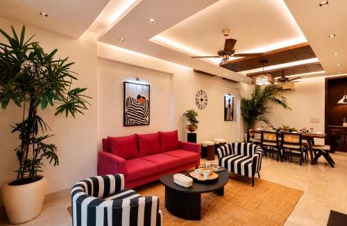Green Park Apartment | The Park Retreat by The Blue Kite, Fully Serviced Stylish 3BHK Apartment in Green Park near Deer Park & Hauz Khas Village
