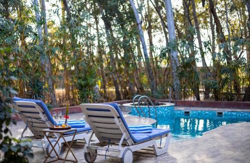 Faridabad Villa | ELIVAAS Signature The Aravalli Reserve The Lotus Pet-friendly Villa with Pvt Pool, Jacuzzi and Pond