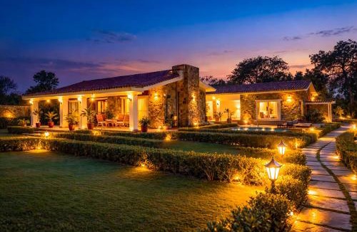 Faridabad Villa | ELIVAAS Signature The Aravalli Reserve The Isley Pet-Friendly Villa with Pool, Gazebo and Sit Out