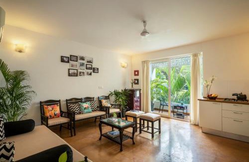 Reis Magos Apartment | Santa Terra by The Blue Kite - 1 & 2 BHK Apartments With Common Pool, Kitchen, Security & Wifi, Near to Casino & Candolim Beach