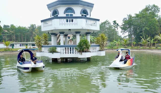 Salam Palace near Goala bazar holiday apartments in a village open swimming pond