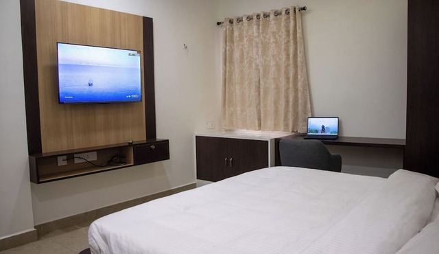 Spacious 4-bedroom villa with WiFi, AC in soothing Tirupati